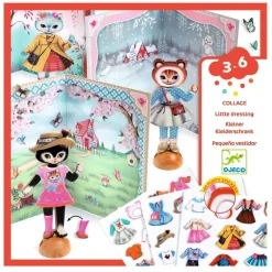 Djeco Klistermærker*Kreativ Collage Den Lille Garderobe