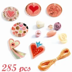 Djeco Perler*Kreativ Plastperler, Hjerter