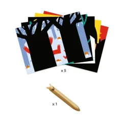 Djeco Øvrigt Krea*Kreativ Scratch, Dyrevenner