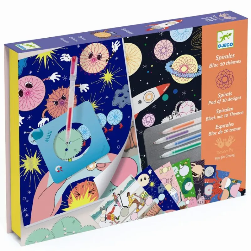 Djeco Øvrigt Krea*Kreativ Spiraler, 10 Temaer