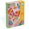 Djeco Øvrigt Krea*Kreativaeske - Glitterkort, Sommerfugle