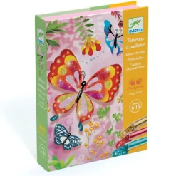 Djeco Øvrigt Krea*Kreativaeske - Glitterkort, Sommerfugle