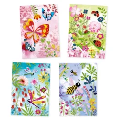 Djeco Øvrigt Krea*Kreativaeske - Glitterkort, Sommerfugle