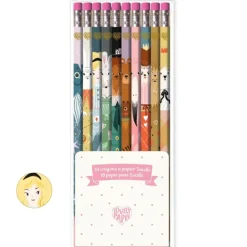 Djeco Tegn & Mal*Lovely Paper 10 Blyanter, Lucille