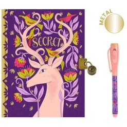 Djeco Tegn & Mal*Lovely Paper Melissa Dagbog Med Las Og Magisk Pen