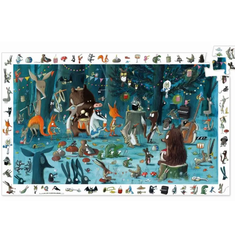 Djeco Puslespil*Observationspuslespil Musik I Skoven 35 Brikker