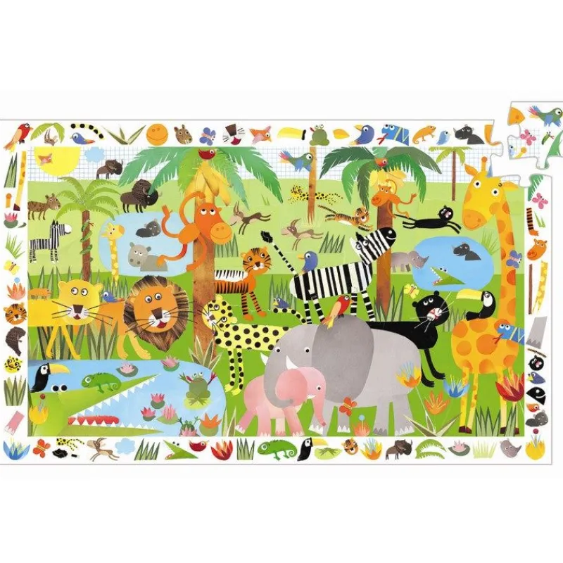 Djeco Puslespil*Observationspuslespil Jungle 35 Brikker