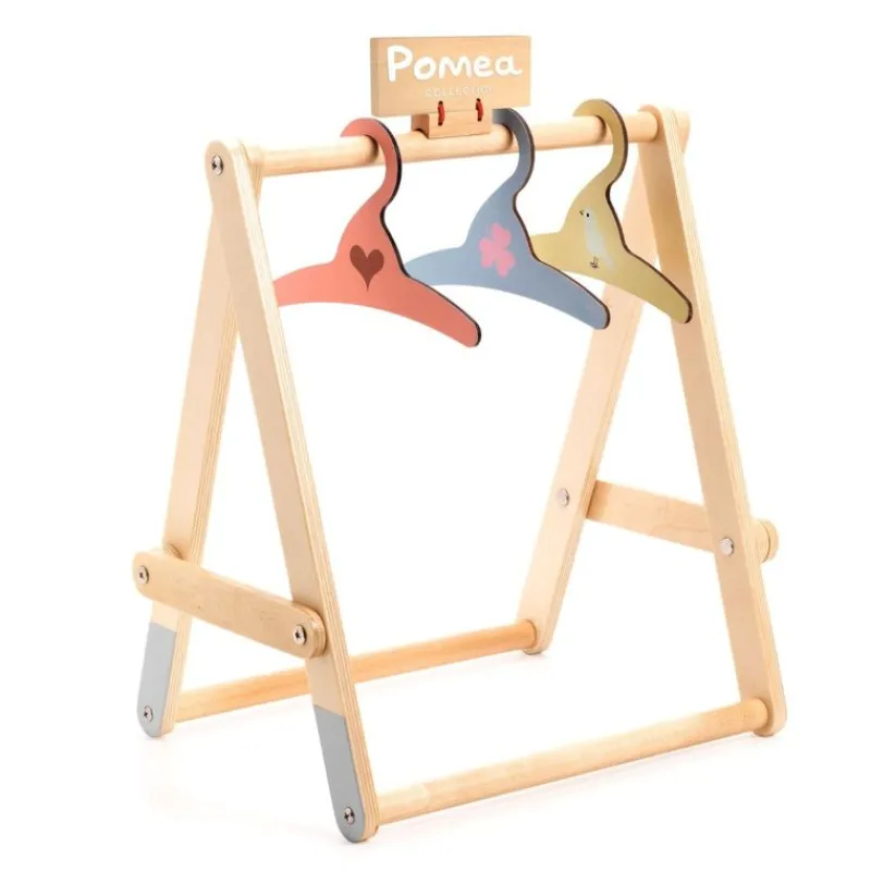 Djeco Dukkemøbler & Tilbehør*Pomea, Garderobe Stativ Med Bøjler
