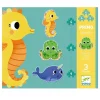 Djeco Puslespil*Primo Puslespil Havets Dyr 4, 6, 9 Brikker