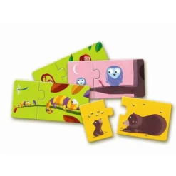 Djeco Puslespil*Pusle/Laerespil Mor Og Baby 2 Brikker (10 Par)