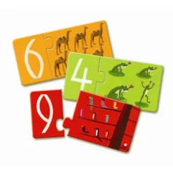 Djeco Puslespil*Puslespil Duo 'Numbers' 2 Brikker (10 Par)
