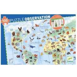 Djeco Puslespil*Puslespil Verdens Dyr 100 Brikker