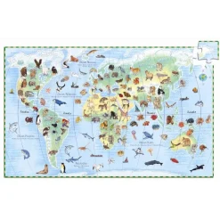 Djeco Puslespil*Puslespil Verdens Dyr 100 Brikker