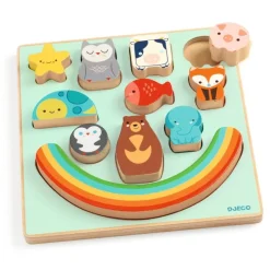 Djeco Puslespil*Puzz & Boom Rainbow, Balanceleg