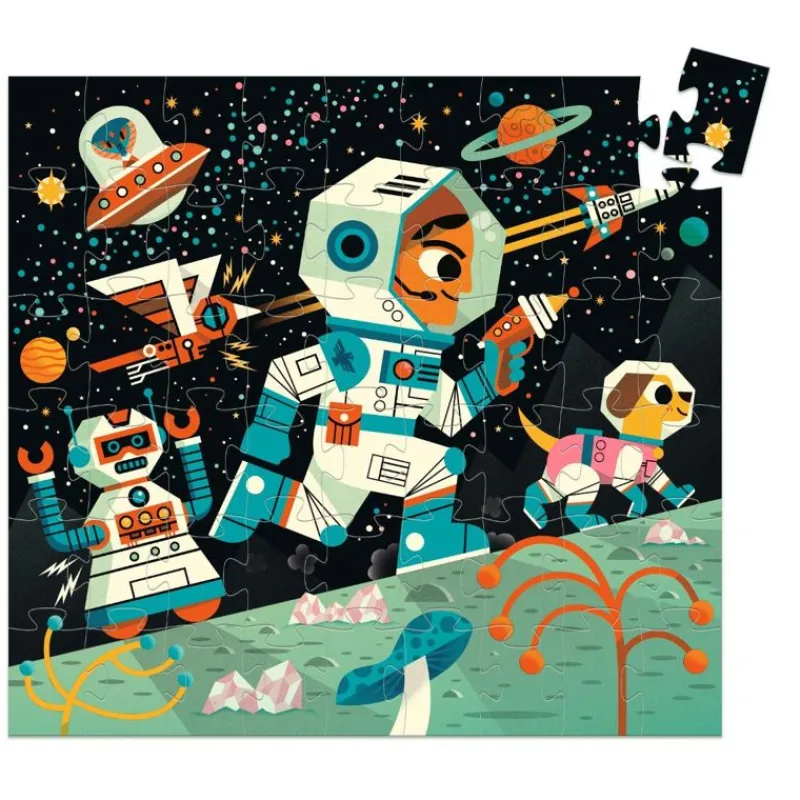 Djeco Puslespil*Silhuetpuslespil, Space Station 54 Brikker