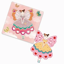 Djeco Tegn & Mal*Skabeloner Med Feer