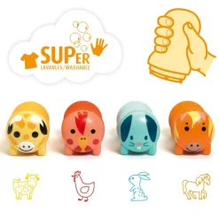 Djeco Øvrigt Krea*Stempler For De Sma, Bondegard