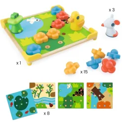 Djeco Blandet Legetøj*Stiftmosaik, And Og Co.