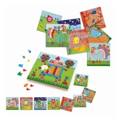 Djeco Øvrigt Krea*Stiftmosaik Dyr