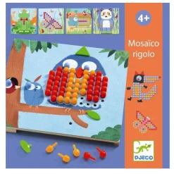 Djeco Øvrigt Krea*Stiftmosaik Vilde Dyr