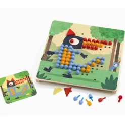 Djeco Øvrigt Krea*Stiftmosaik Vilde Dyr