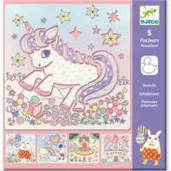 Djeco Tegn & Mal*Tegneskabeloner Kawailand