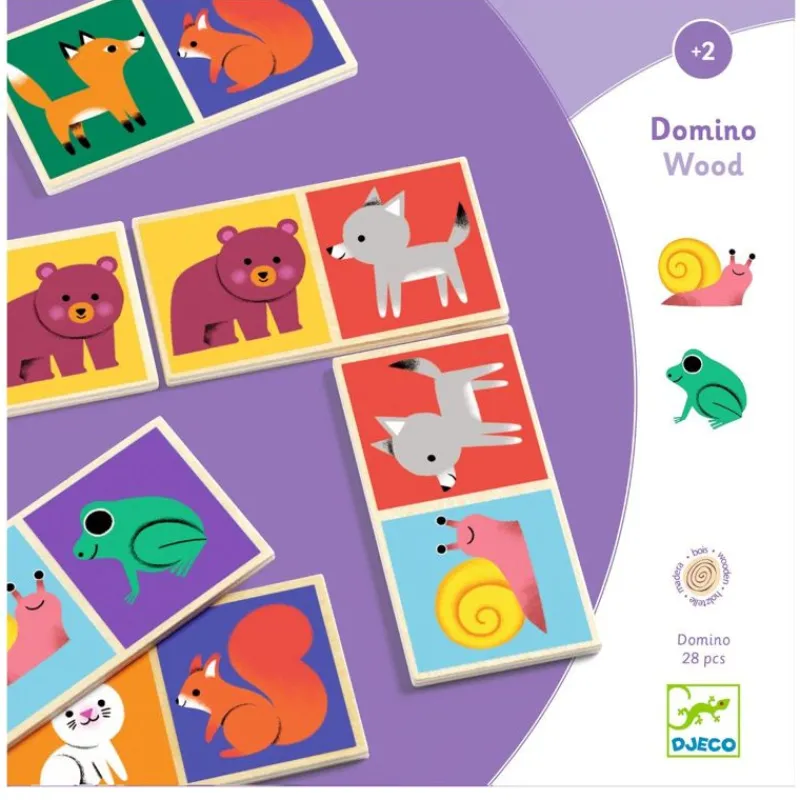 Djeco Spil*Traedomino, Sode Dyr