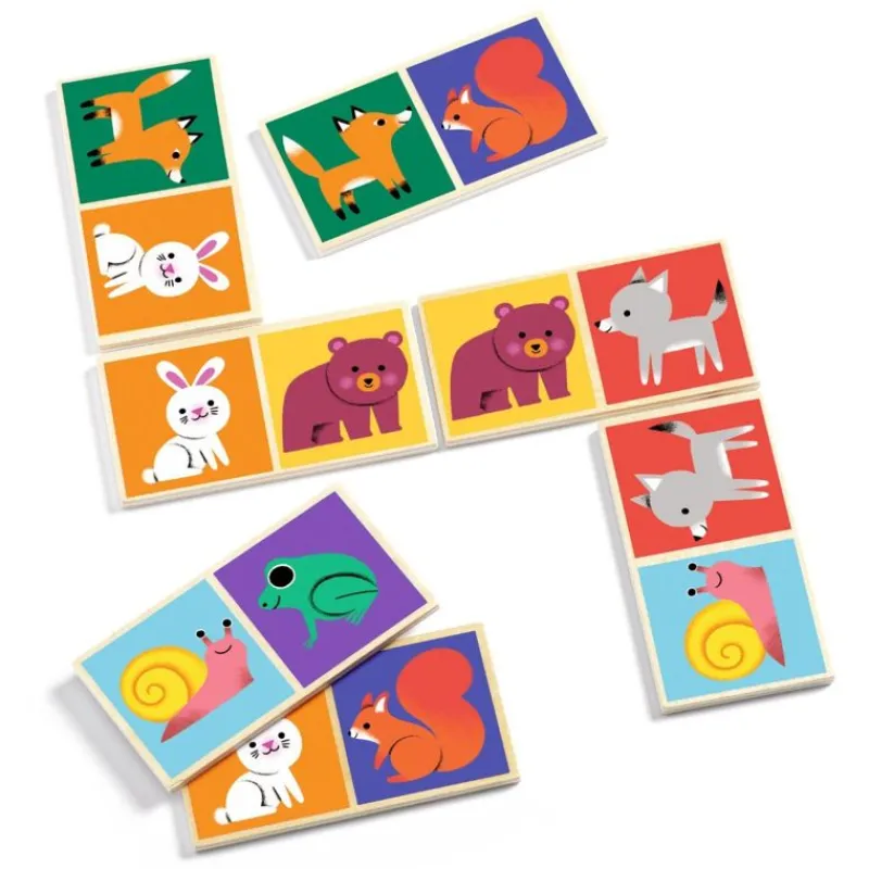 Djeco Spil*Traedomino, Sode Dyr