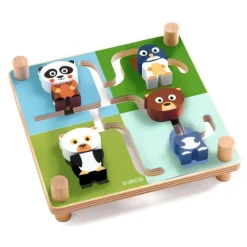 Djeco Blandet Legetøj*Traelabyrint, Spinamix