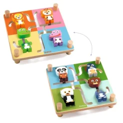 Djeco Blandet Legetøj*Traelabyrint, Spinamix