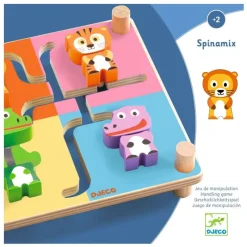 Djeco Blandet Legetøj*Traelabyrint, Spinamix