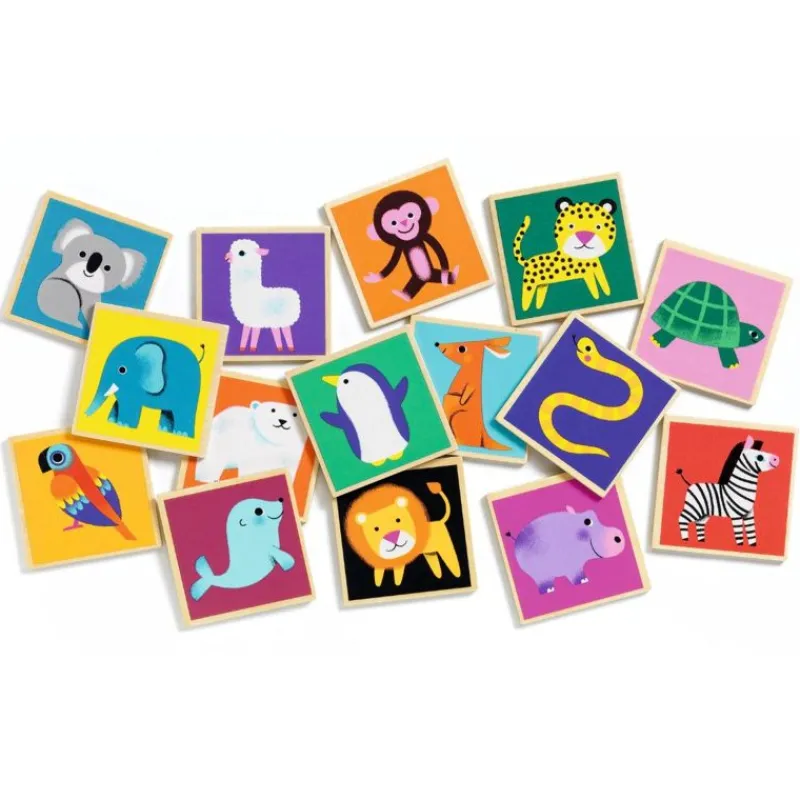 Djeco Spil*Traememo, Vilde Dyr