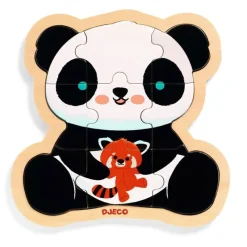 Djeco Puslespil*Traepuslespil, Panda 9 Brikker