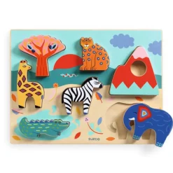 Djeco Puslespil*Traepuslespil, Savannefortaelling