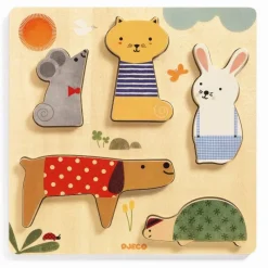 Djeco Puslespil*Woodypets Puslespil