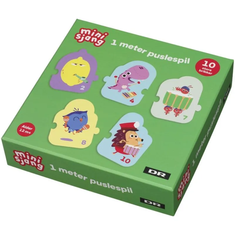 DR Minisjang Puslespil*Dr Borste 1 Meter Puslespil, 10 Brikker