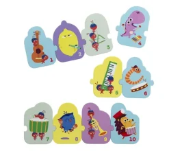 DR Minisjang Puslespil*Dr Borste 1 Meter Puslespil, 10 Brikker