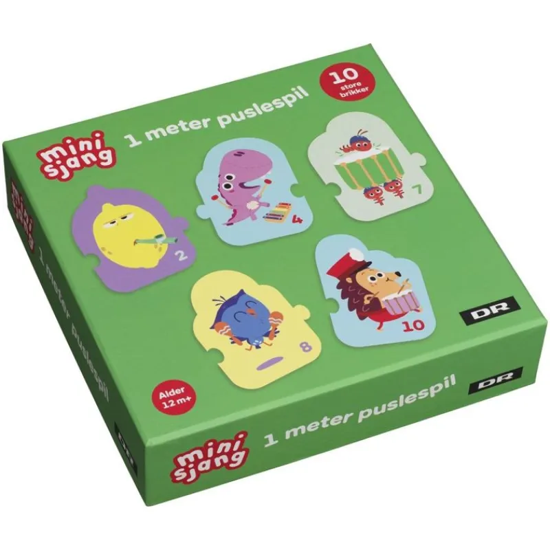 DR Minisjang Puslespil*Dr Borste 1 Meter Puslespil, 10 Brikker