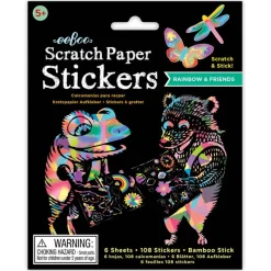 Eeboo Klistermærker*- RidseKlistermærker - Regnbue & Venner