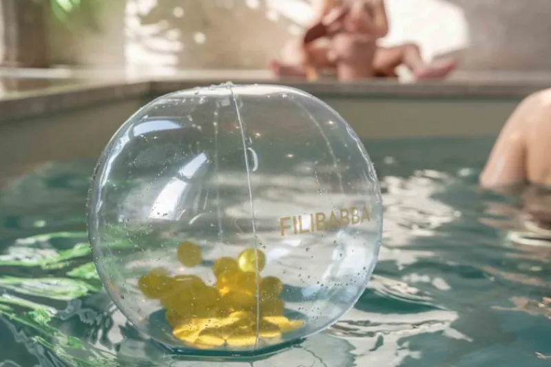 Filibabba Sommertid*Badebold M. Guld Konfetti