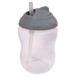 Filibabba Øvrigt Til Spisning*Drikkekop Med Sugeror, Gra