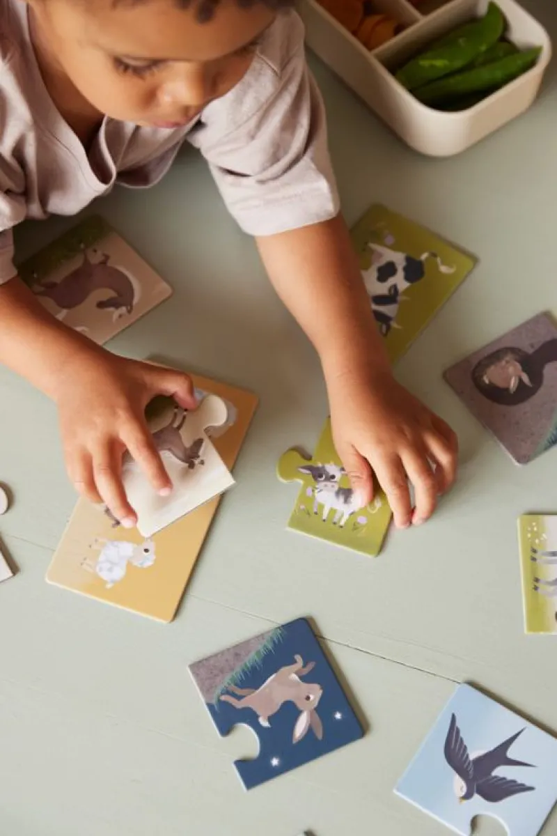 Filibabba Puslespil*Foraeldre Og Barn Puslespil - Bondegardsdyr