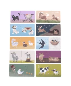 Filibabba Puslespil*Foraeldre Og Barn Puslespil - Bondegardsdyr