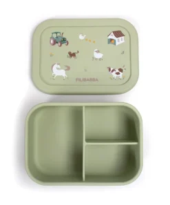Filibabba Madpakken*Madkasse I Silikone - Bog Green