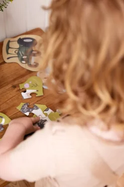 Filibabba Puslespil*Saet Med 7 Puslespil - Bondegardsdyr