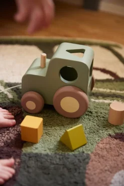 Filibabba Blandet Legetøj*Traek-Traktor Med Puttekasse