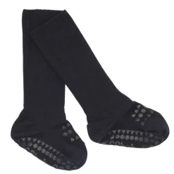 GoBabyGo Kravletid*Bamboo Non-Slip Sokker 6-12Mdr. - Dark Blue