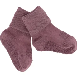 GoBabyGo Kravletid*Bambus Non-Slip Sokker 6-12Mdr. - Misty Plum