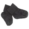 GoBabyGo Kravletid*Bambus Non-Slip Sokker 6-12Mdr. - Dark Grey Melange