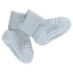 GoBabyGo Kravletid*Bambus Non-Slip Sokker 6-12Mdr. - Sky Blue